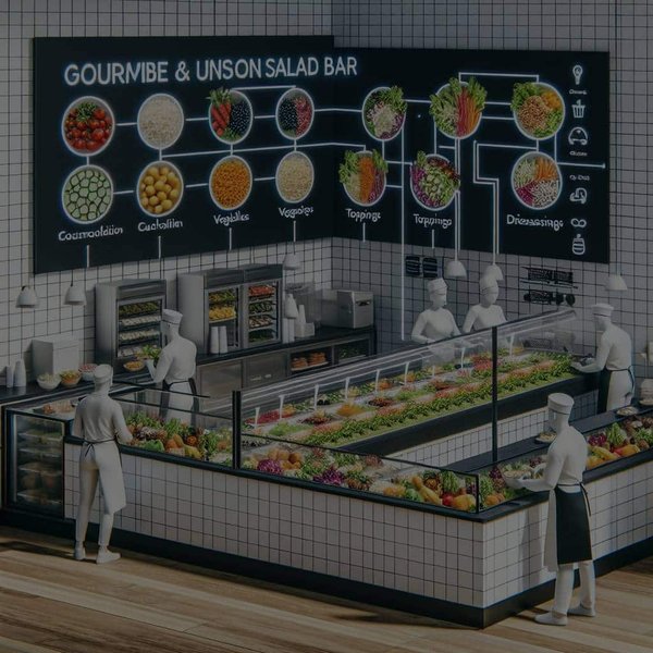 Quelles techniques pour créer un bar à salades gourmand et personnalisable dans un espace de restauration rapide?
