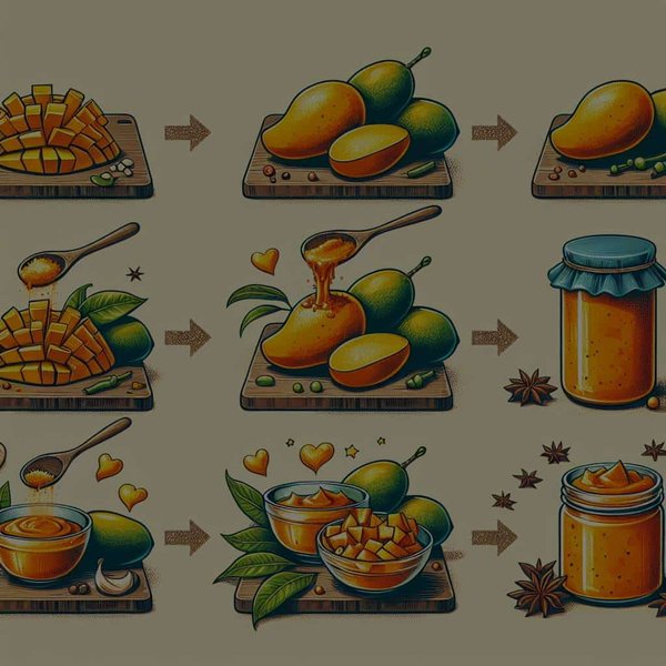 Quels sont les pas à suivre pour élaborer un chutney de mangue épicé?